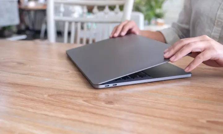 Budget laptop on a table